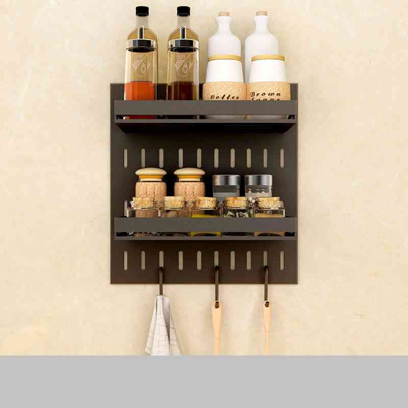 Stainless Steel Wall Mounted Kitchen Storage Rack

