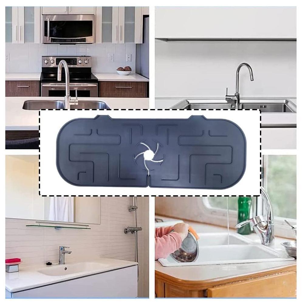 Silicone Faucet Mat - Pure_Path Kitchen | Sink Splash Guard
