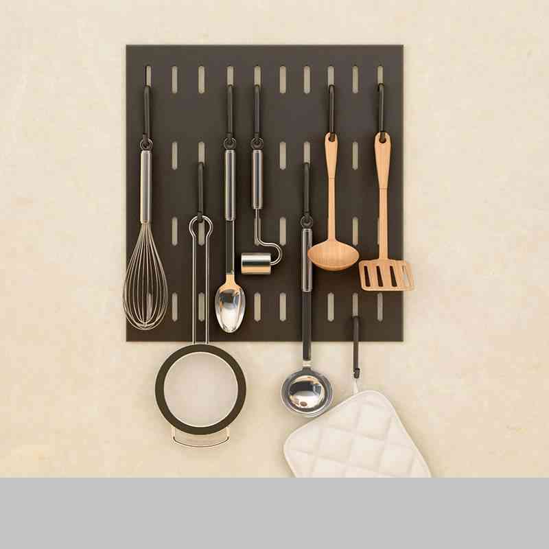 Stainless Steel Wall Mounted Kitchen Storage Rack

