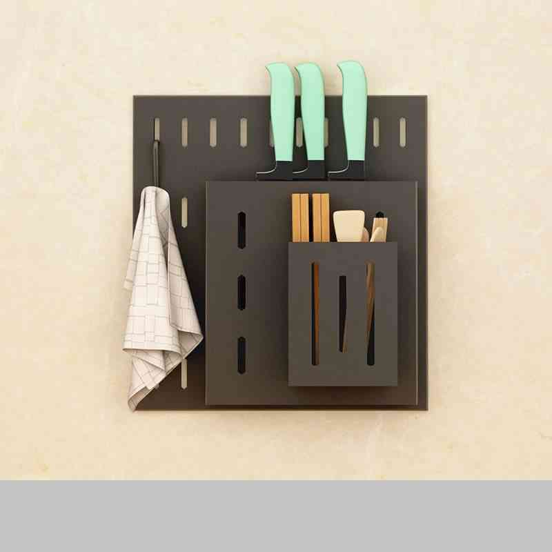 Stainless Steel Wall Mounted Kitchen Storage Rack

