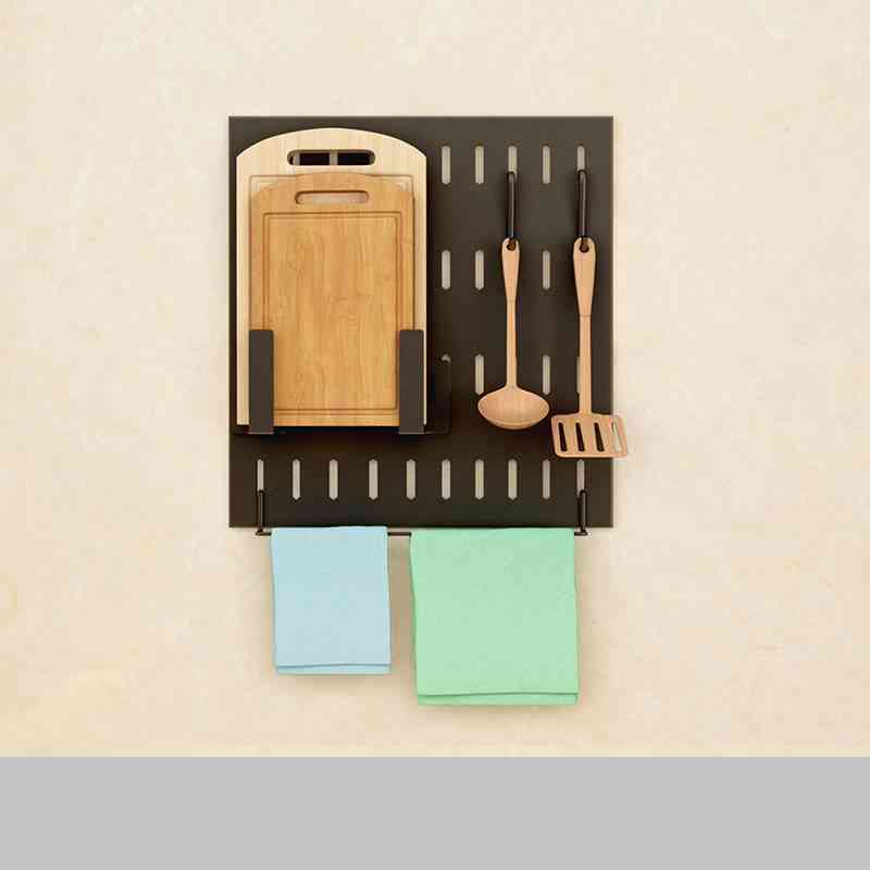 Stainless Steel Wall Mounted Kitchen Storage Rack

